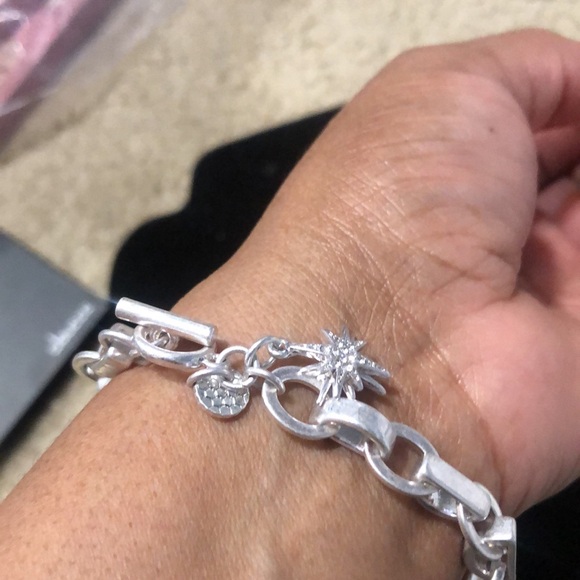 Elegant Silver Chain North Star Bracelet - Picture 3 of 6